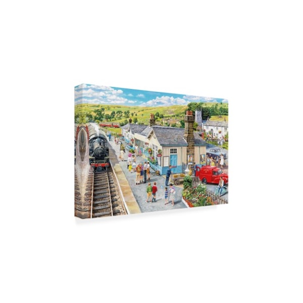 Trevor Mitchell 'The Village Station' Canvas Art,30x47